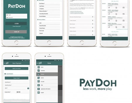 Paydoh Mobile App Wireframe